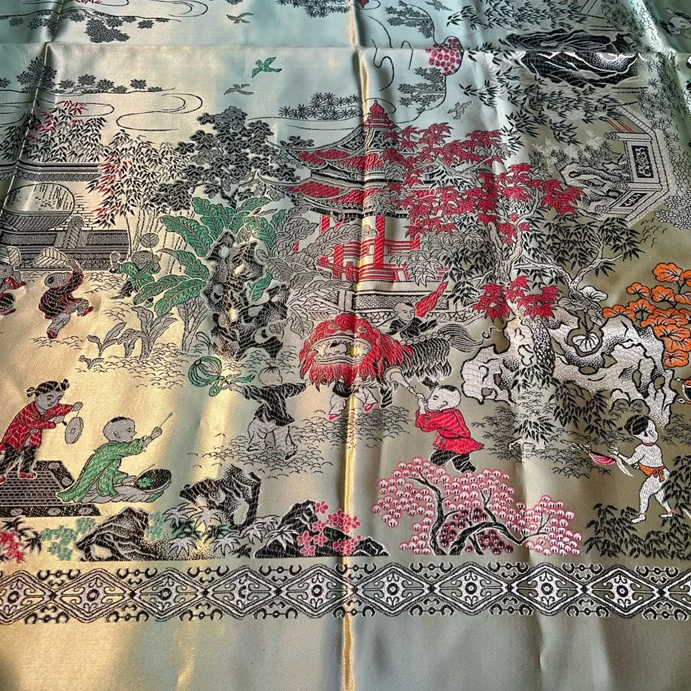 SALE! Chinese Colorful Silk Brocade Tapestry with Children Playing“Hangzhou”